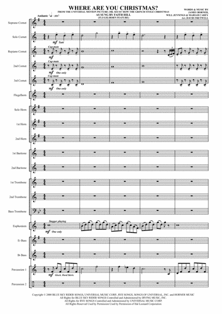 Where Are You Christmas? (arr. David Fretwell)