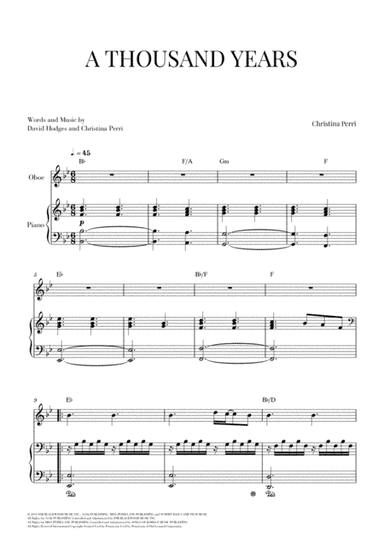 A Thousand Years (arr. Cadenza Editions)