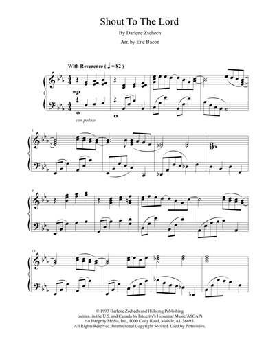 Shout To The Lord (arr. Eric Bacon)