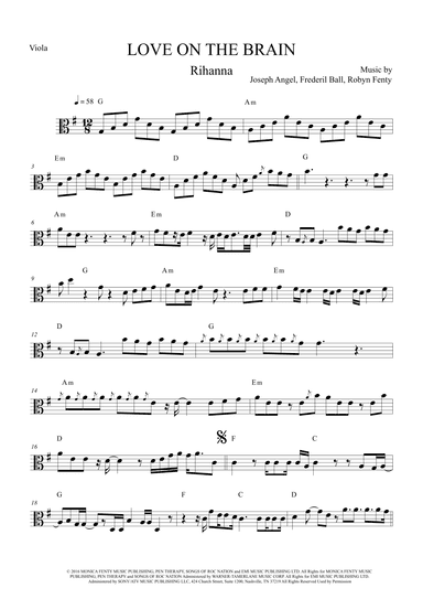 Love On The Brain (arr. The Sheet Music Library)