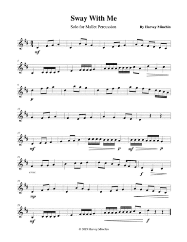 Sway With Me for Solo Mallet Percussion