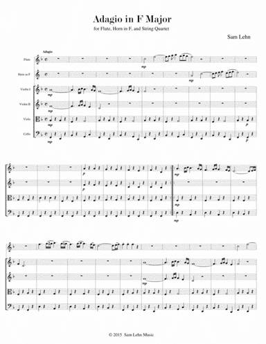 Adagio in F Major for Winds and Strings