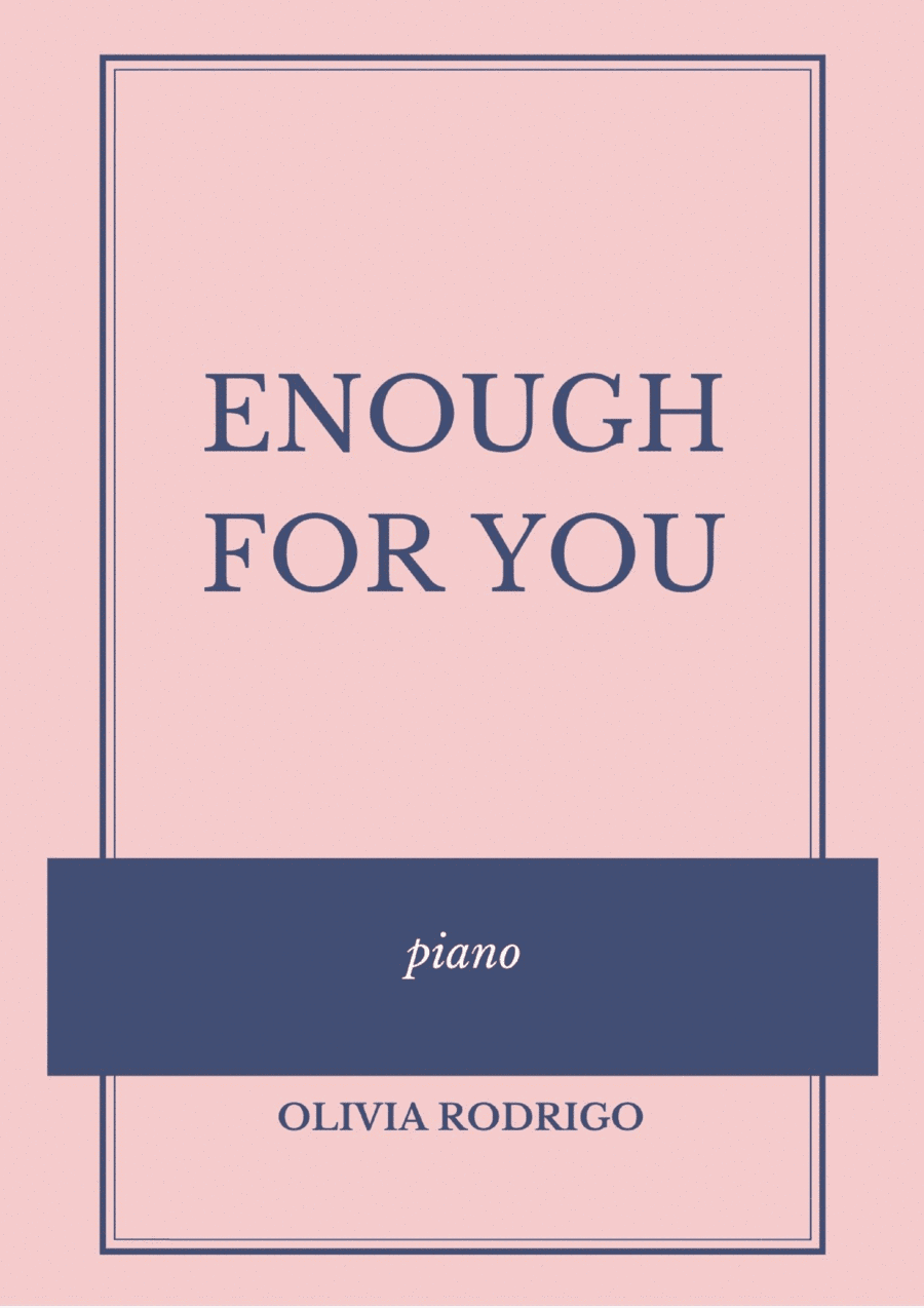 Enough For You (arr. Guilherme Sudre)