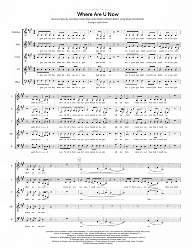 Where Are U Now (arr. Ben Bram)