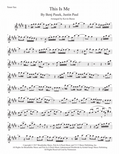 This Is Me (arr. Kevin Busse)