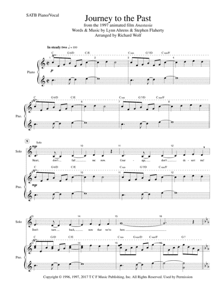 Journey To The Past (arr. arr. Richard Wolf)