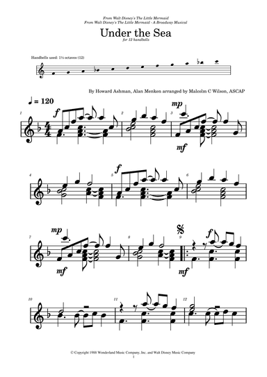 Under The Sea (arr. Malcolm C Wilson)