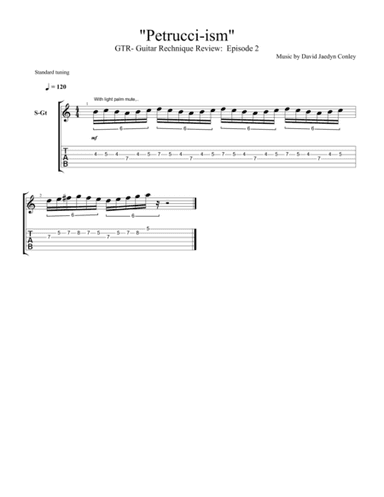 "Petrucci-ism" from "GTR- Guitar Technique Review", Episode Two