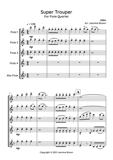 Super Trouper (arr. Jasmine Brown)