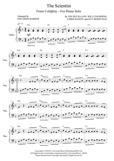The Scientist (arr. Eduardo Barros)