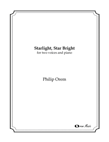 Starlight, Star Bright - duet version