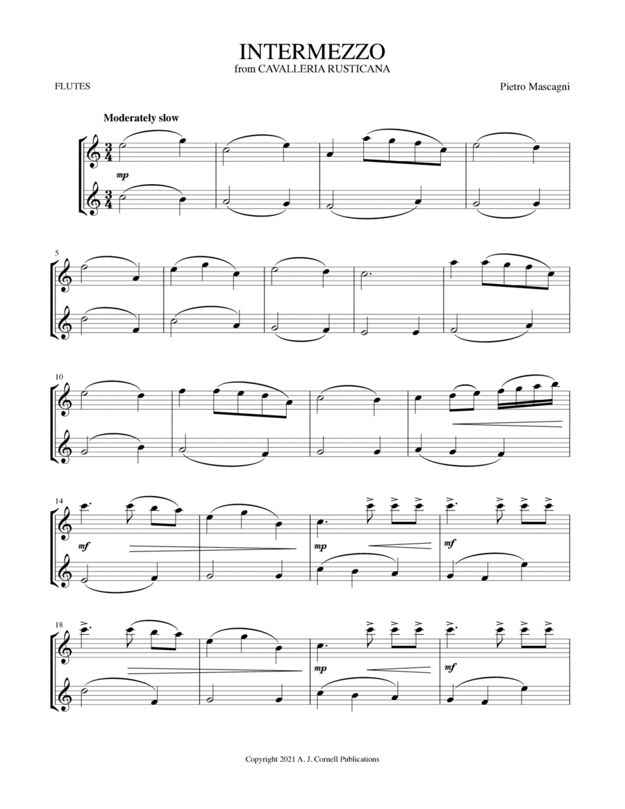 Intermezzo (from Cavalleria rusticana) (arr. Mark Phillips)