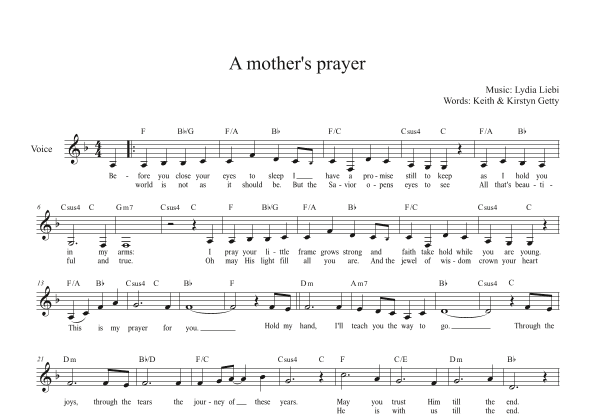 A Mother's Prayer