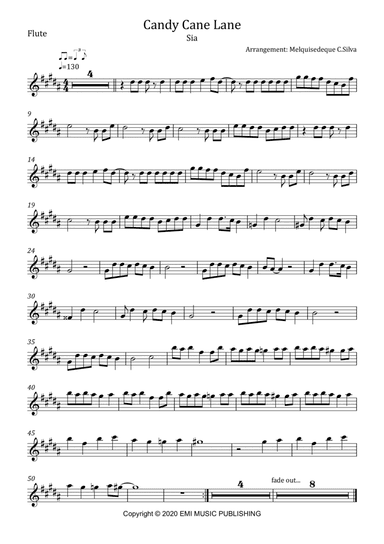 Candy Cane Lane (arr. Melquisedeque C.Silva)