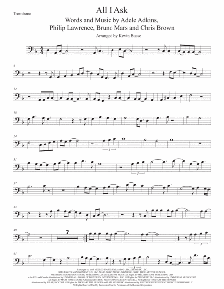 All I Ask (arr. Kevin Busse)