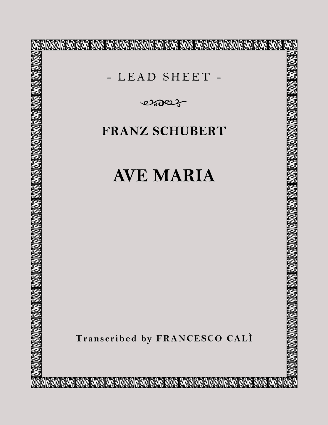 Ave Maria (arr. Francesco Calì)