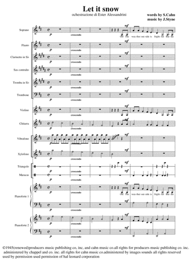 Let It Snow! Let It Snow! Let It Snow! (arr. Ester Alessandrini)