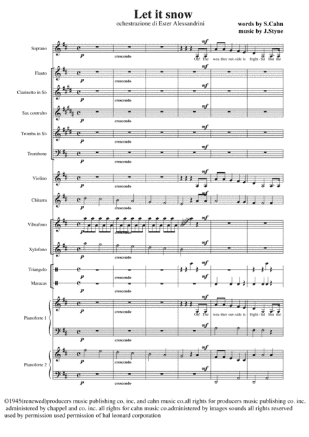 Let It Snow! Let It Snow! Let It Snow! (arr. Ester Alessandrini)