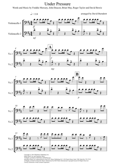 Under Pressure (arr. David Burndrett)