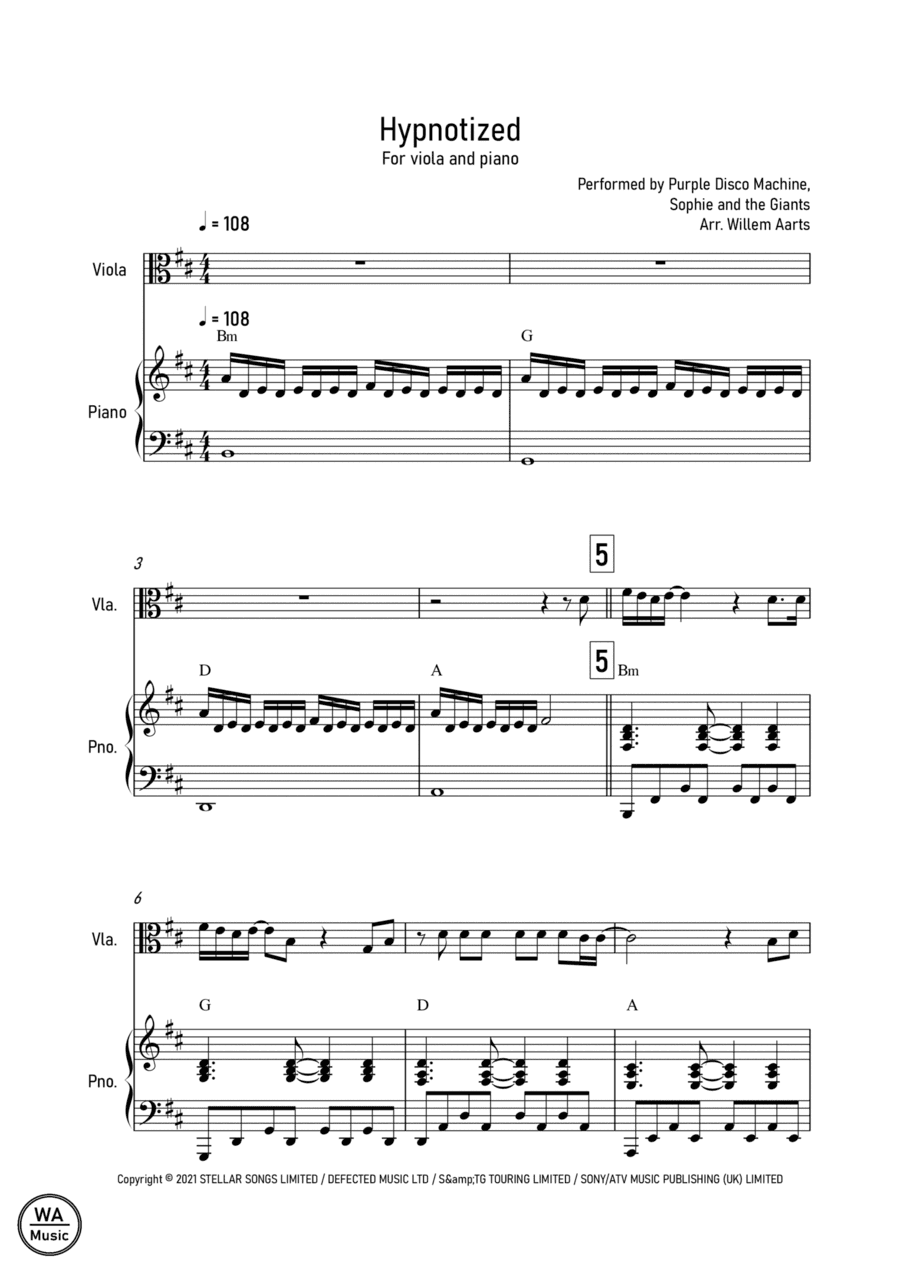 Purple Disco Machine (arr. Willem Aarts)