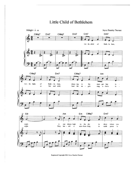 Little Child of Bethlehem