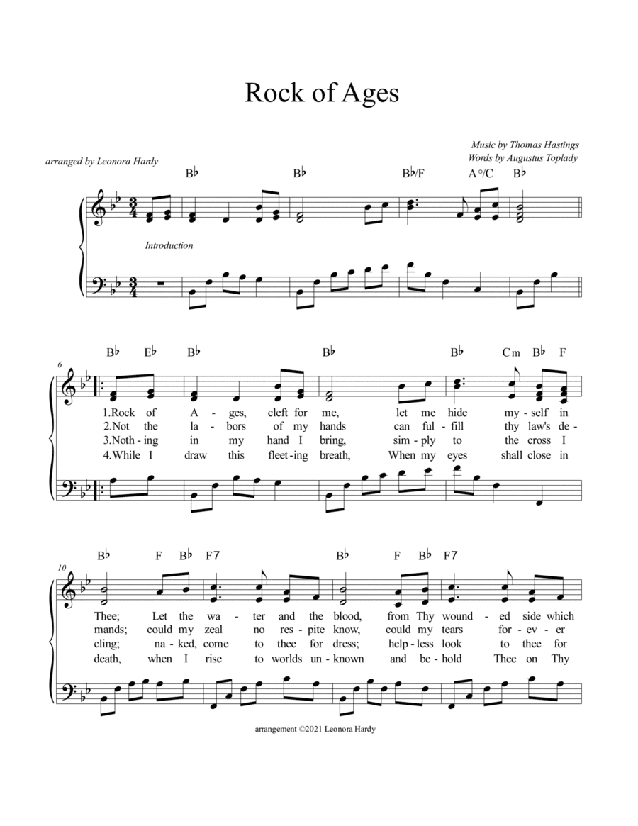 Rock of Ages (arr. Leonora Hardy)