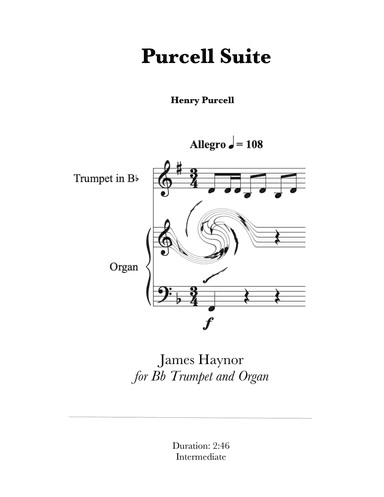 Purcell Suite for Bb Trumpet and Organ (arr. James Haynor)