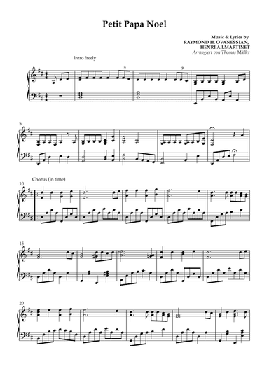 Petit Papa Noël (arr. Thomas Müller)