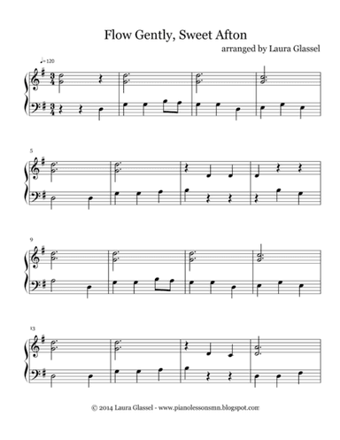 Flow Gently, Sweet Afton (arr. Laura Glassel)