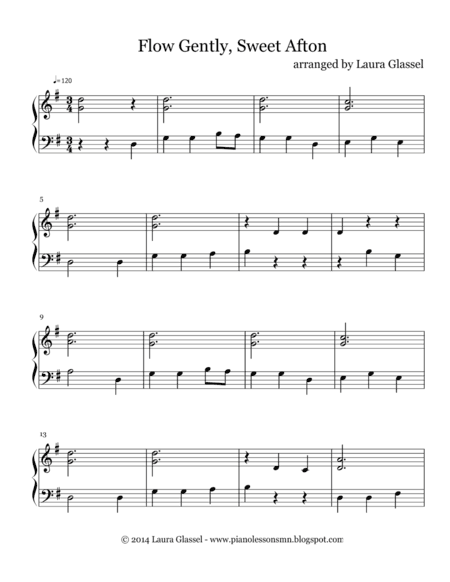 Flow Gently, Sweet Afton (arr. Laura Glassel)