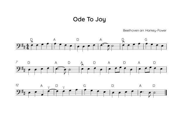 Ode To Joy (arr. Annie Harkey-Power)