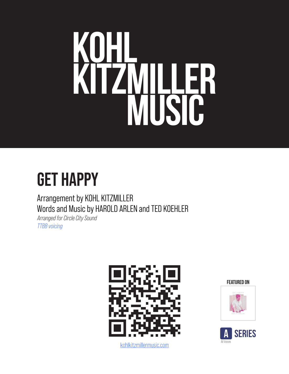 Get Happy (arr. Kohl Kitzmiller)