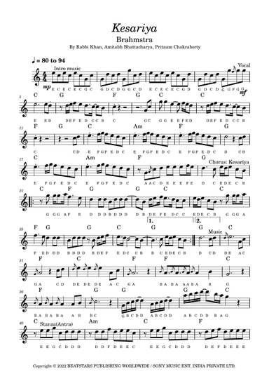 Kesariya (arr. Girish Kataria)