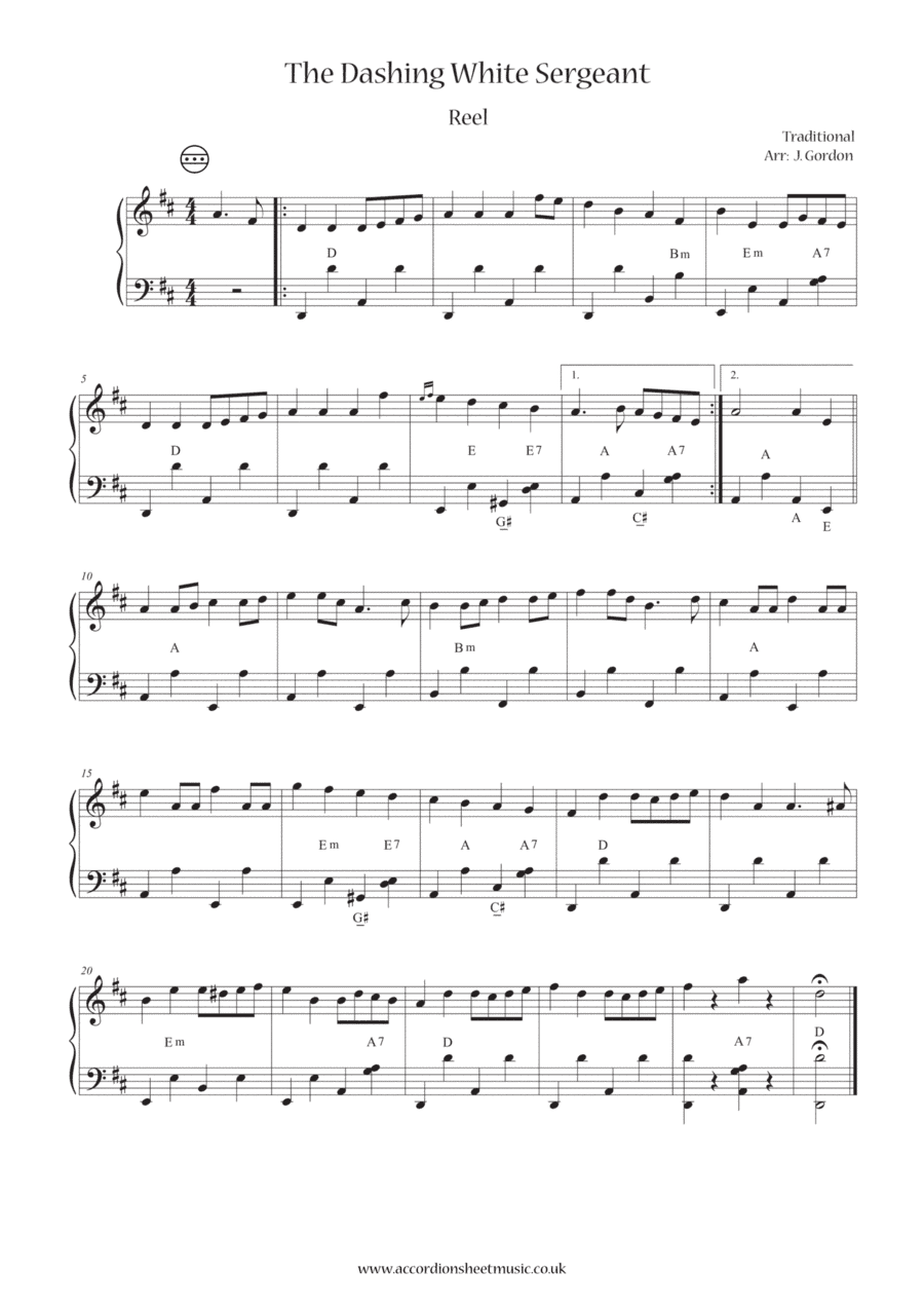 The Dashing White Sergeant (arr. Julia Gordon)