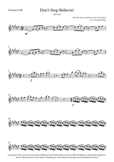 Don't Stop Believin' (arr. Fernando Britto)