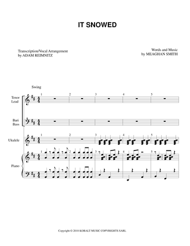 It Snowed (arr. Adam Reimnitz)