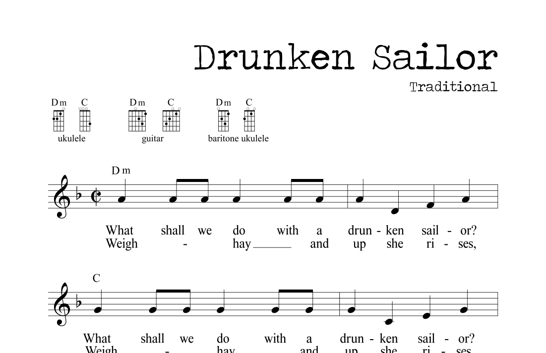 Drunken Sailor (arr. M. Ryan Taylor)