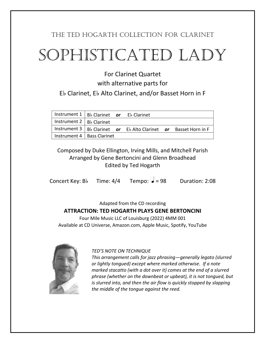 Sophisticated Lady (arr. Gene Bertoncini and Glenn Broadhead)