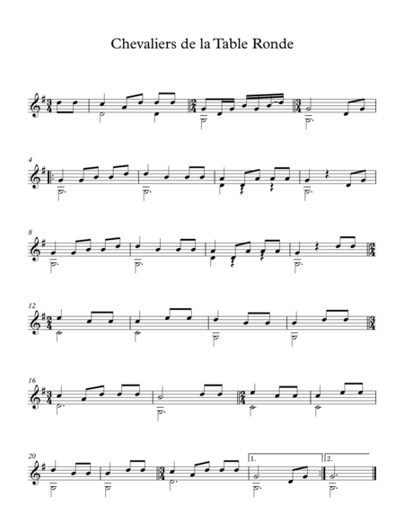 Chevaliers de la Table Ronde - French Traditional (arr. Milan Mitic)