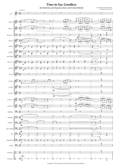 Time To Say Goodbye (arr. J. B. Power)