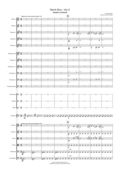 Tchaikovsky - March Slave - Student Orchestra (arr. Vinícius Louzada)
