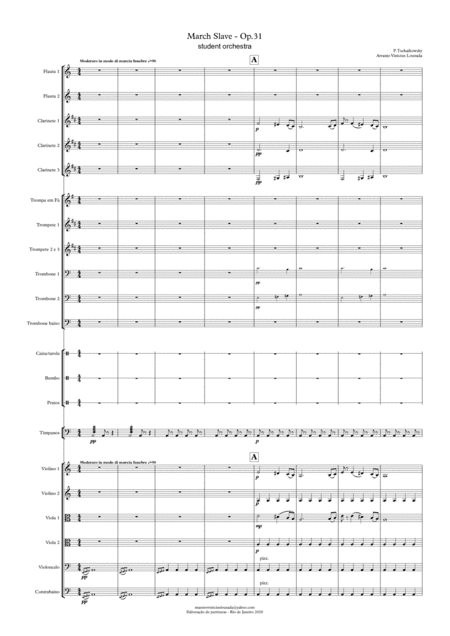 Tchaikovsky - March Slave - Student Orchestra (arr. Vinícius Louzada)