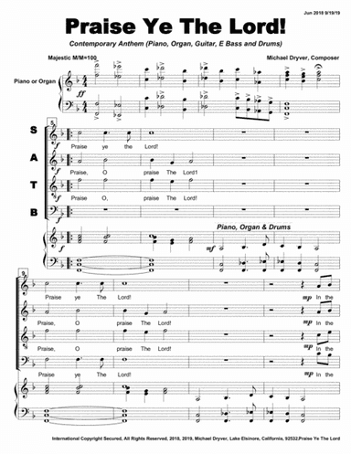 Praise Ye The Lord (The Gospel Anthem)