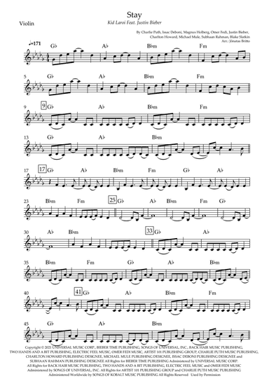 Stay (arr. Jônatas Britto)