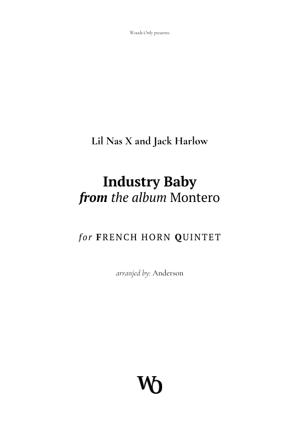 Industry Baby (arr. Ander)