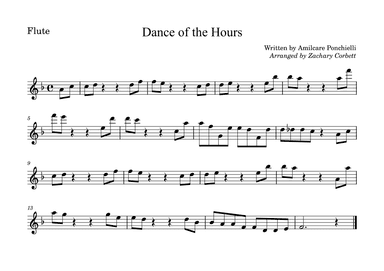 Dance of the Hours (arr. Zachary Corbett)