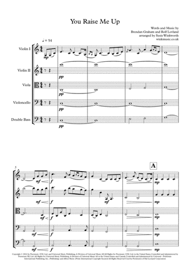 You Raise Me Up (arr. Susie Winkworth winkmusic.co.uk)