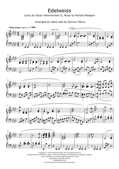 Edelweiss (arr. Sylvina Tilbury)