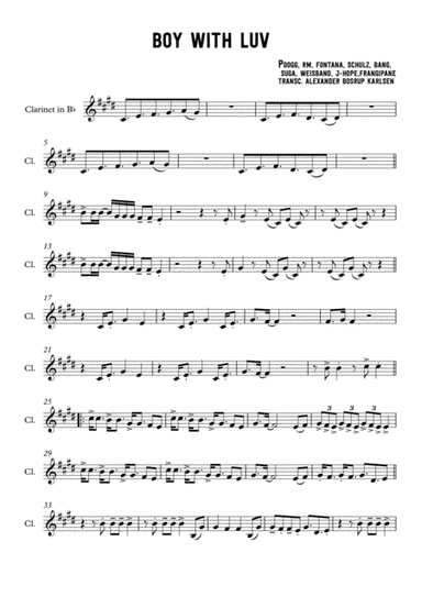 Boy With Luv (arr. Alexander Bosrup Karlsen)