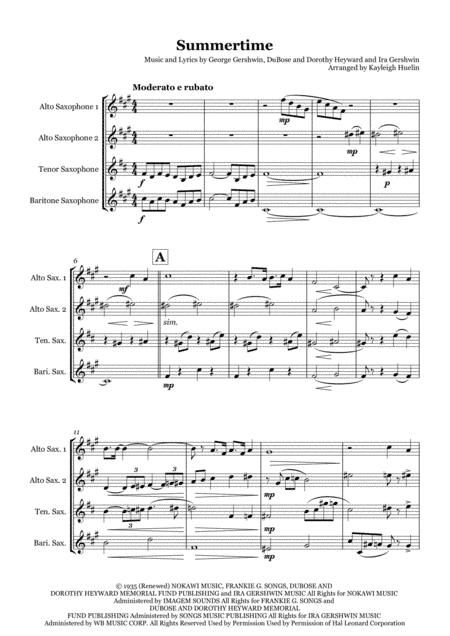 Summertime (arr. Kayleigh Huelin)